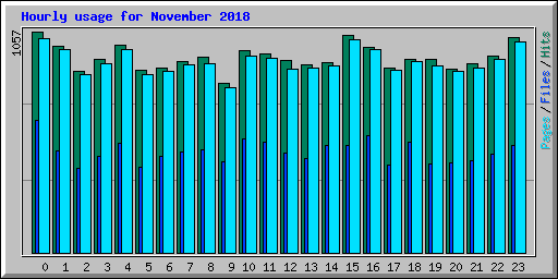 Hourly usage for November 2018