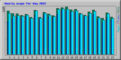 Hourly usage for May 2022