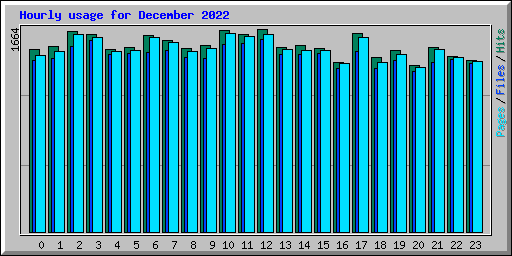 Hourly usage for December 2022