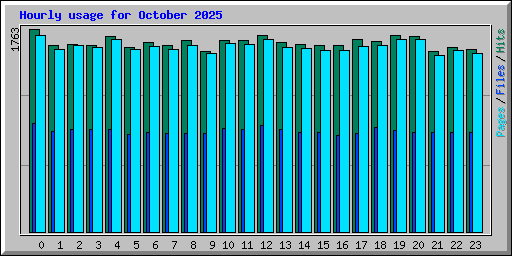 Hourly usage for October 2025